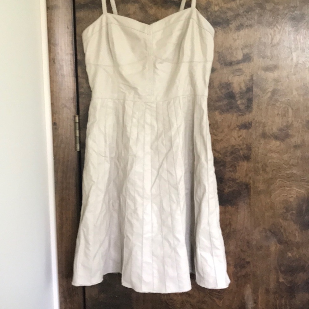 Leather material dress